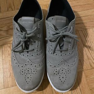 Cole Haan Grey Suede Shoes